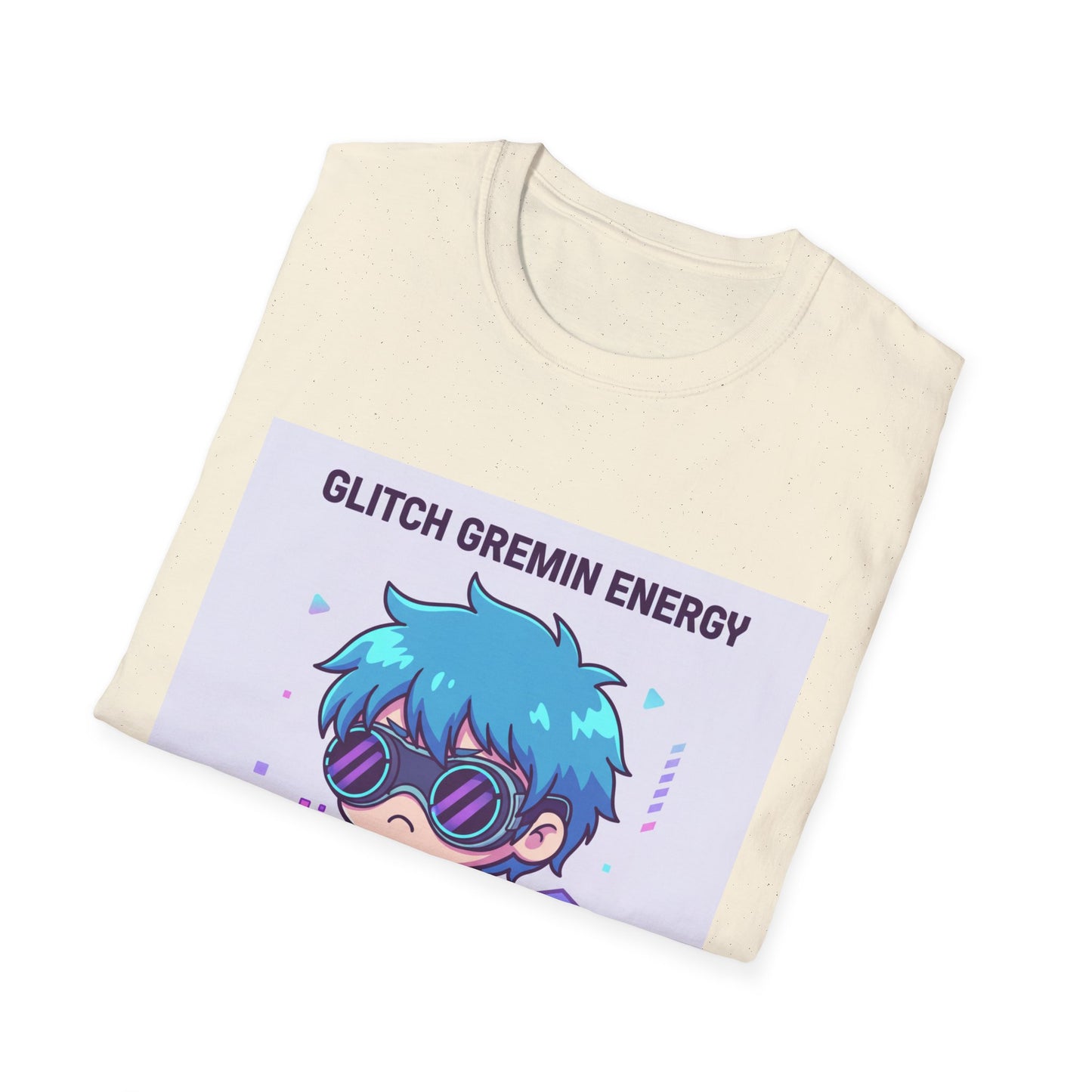 Chibi Cyberpunk T-Shirt – “Glitch Gremlin Energy” | Cute Gamer Streetwear Graphic Tee