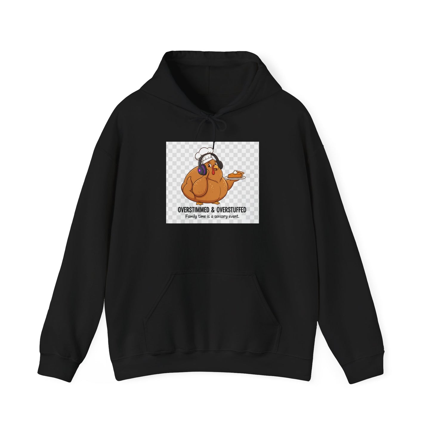 Funny Thanksgiving Hoodie, Oversized Hooded Sweatshirt, Gifts for Foodies, Cozy Fall Apparel, Thanksgiving Dinner Outfit, Holiday Clothing
