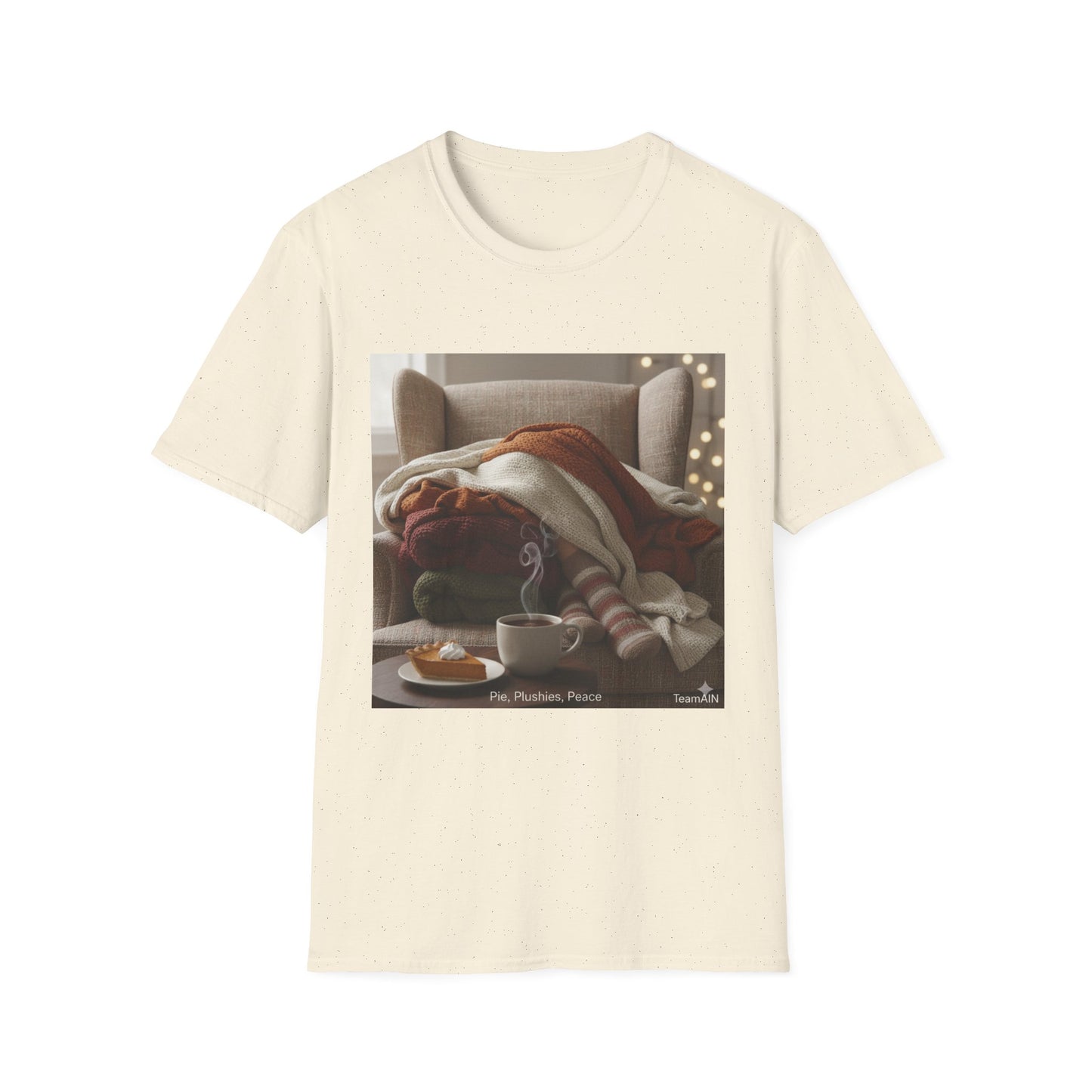 Pie, Plushies & Peace T-Shirt – Cozy Neurodivergent Soft Life Tee