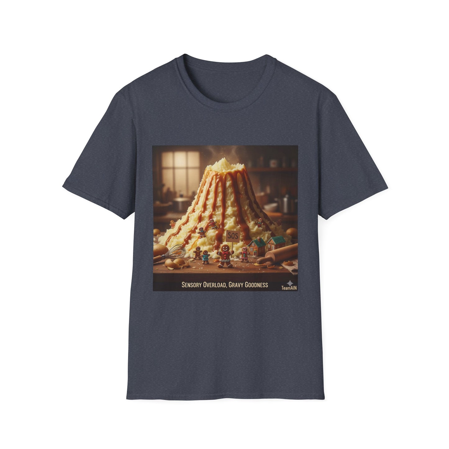 Sensory Overload T-Shirt – Gravy Volcano Funny Neurodivergent Tee