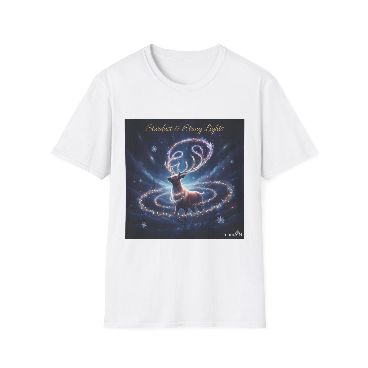 Stardust & String Lights T-Shirt – Cozy Cosmic Neurodivergent Winter Tee