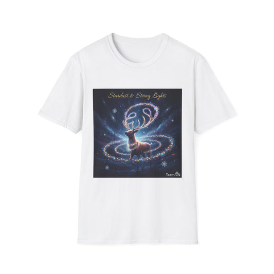 Stardust & String Lights T-Shirt – Cozy Cosmic Neurodivergent Winter Tee