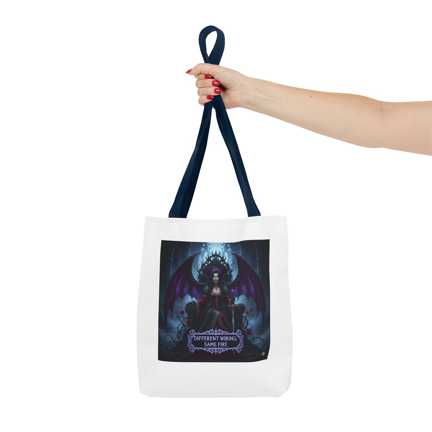 Different Wiring Same Fire Gothic Tote Bag | Dark Empowerment