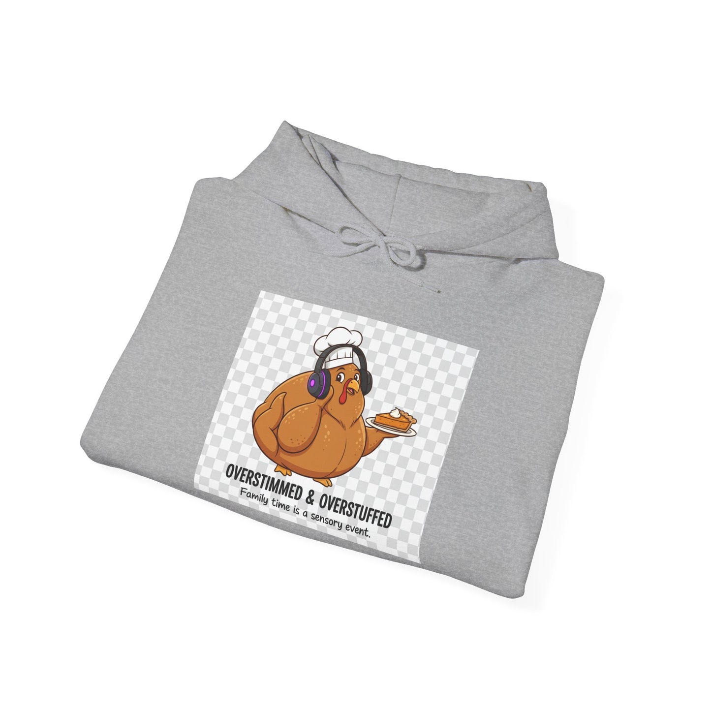 Funny Thanksgiving Hoodie, Oversized Hooded Sweatshirt, Gifts for Foodies, Cozy Fall Apparel, Thanksgiving Dinner Outfit, Holiday Clothing