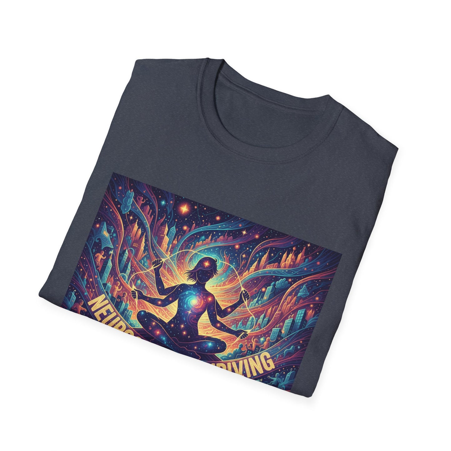 Cosmic Thriving T-Shirt – Vibrant Spiritual Energy & Creative Expression Tee