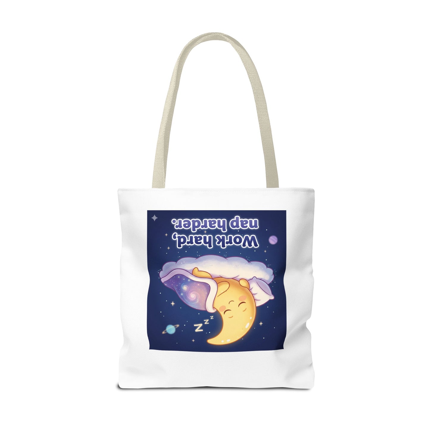 Whimsical Tote Bag Featuring 'Work Hard, Nap Harder' Design | Ideal for Students, Busy Moms, and Gift Giving | Perfect for Everyday, [...]