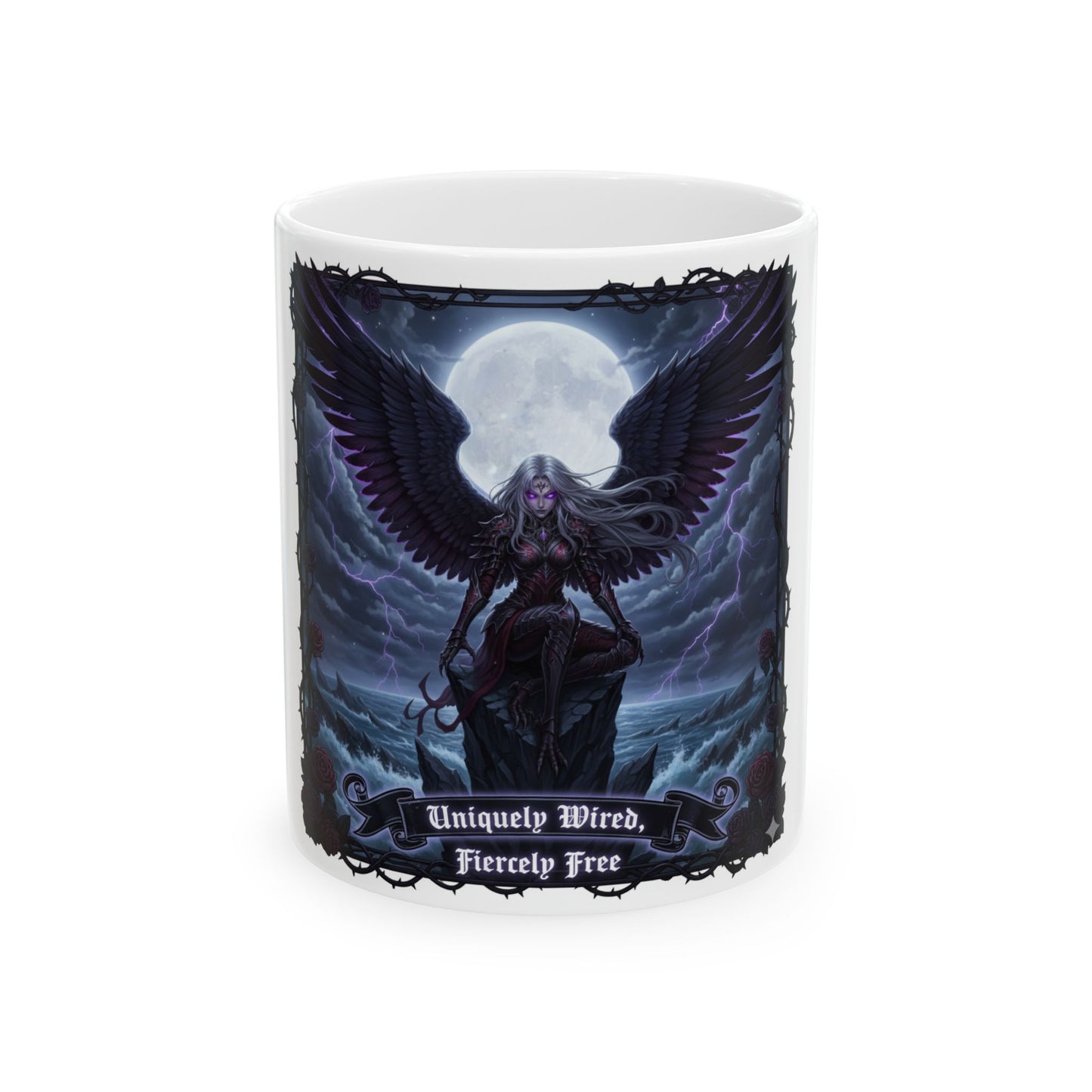 Gothic Valkyrie Coffee Mug – Uniquely Wired Empowerment